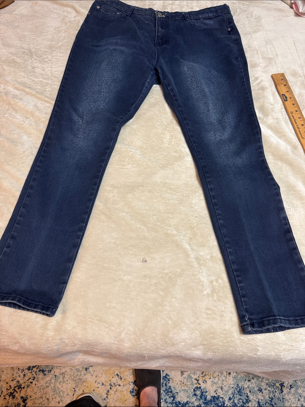 Dark Blue Hipster Women's Straight-Leg Jeans
